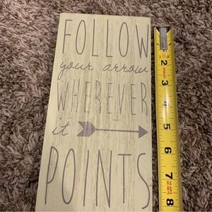 Follow your arrow wherever it points.